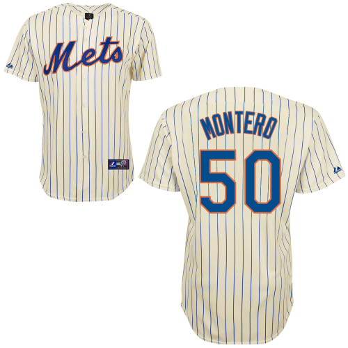 Rafael Montero #50 Youth Baseball Jersey-New York Mets Authentic Home White Cool Base MLB Jersey